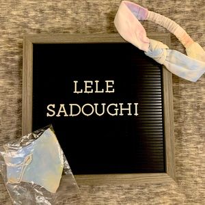 Lele Sadoughi Headband & Mask Set